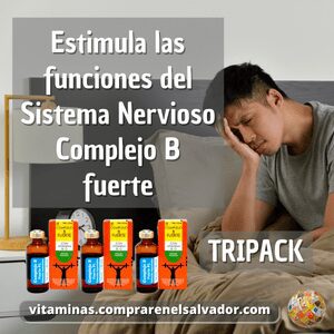 Complejo B Fuerte TRIPACK vitaminas.comprarenelsalvador