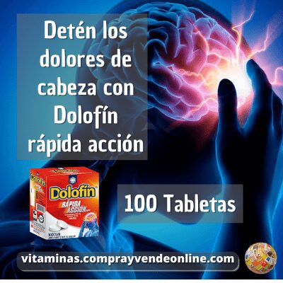 Dolofín rápida acción 100 tabletas vitaminas.comprayvendeonline