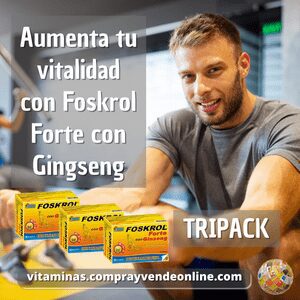 Foskrol forte con gingseng TRIPACK vitaminas.comprayvendeonline