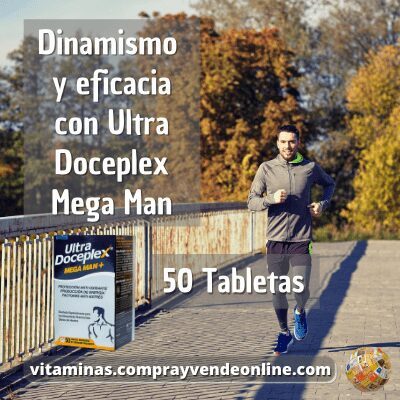 Ultra doceplex Mega Man 50 Tabletas vitaminas.comprayvendeonline
