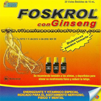 FOSKROL CON GINSENG SOLUCION ORAL | 20 VIALES BEBIBLES
