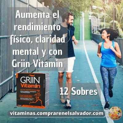 GRIIN VITAMIN Solución Oral - 12 Sobres de Energía Natural
