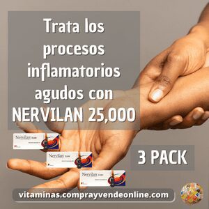 Nervilan 25000 Inyectable Tripack - 3 Ampollas para su Bienestar