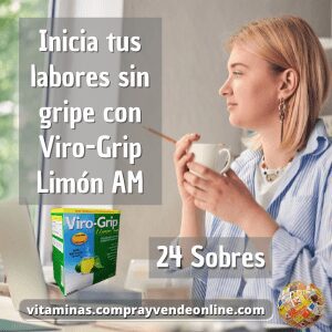 Viro-Grip Limón A.M. Polvo para Solución Oral | 24 Sobres